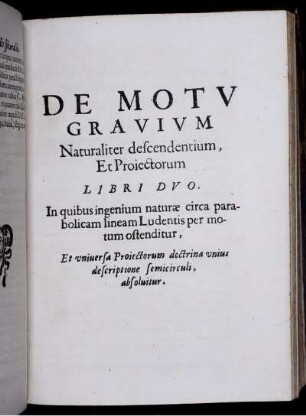De motu grauium.