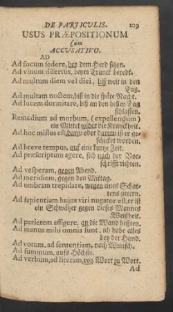 Usus Praepositionum