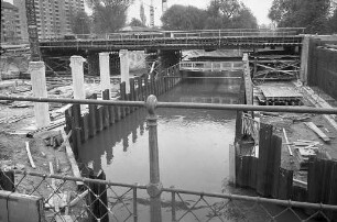 Verlegung der Alb zwischen Vogesenbrücke und Bulach im Zusammenhang mit dem Bau der Südtangente
