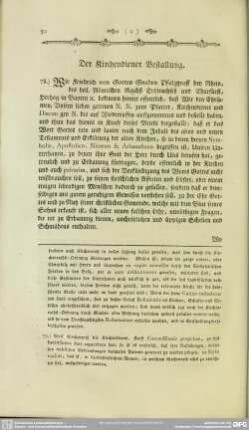 Der Kirchendiener Bestallung