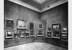 Aufstellung der Gemäldegalerie und der Skulpturensammlung im Kaiser-Friedrich-Museum, Raum 57, Holländische Gemälde des 17. Jhd.