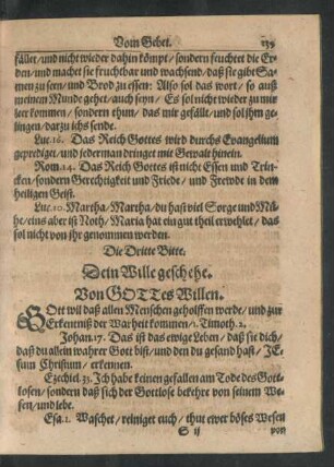 Die Dritte Bitte. Dein Wille geschehe. Von Gottes Willen.