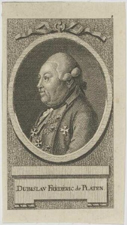 Bildnis des Dubislav Frédéric de Platen