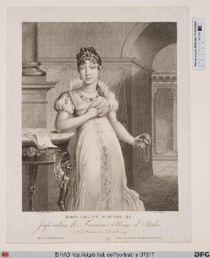 Bildnis Marie Louise, Kaiserin der Franzosen, geb. Erzherzogin von Österreich