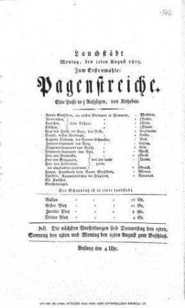 Pagenstreiche
