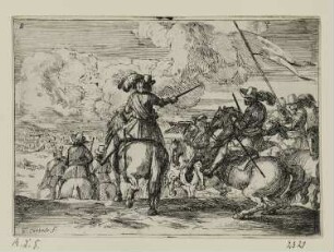 Marsch zum Schlachtfelde, Blatt 8 der Folge "Scènes Militaires"