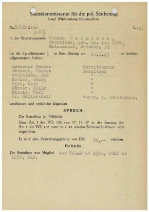 Calmbach, Johann