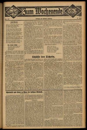 Zweite Ausgabe vom Sonntag, den 21. Juni 1931.