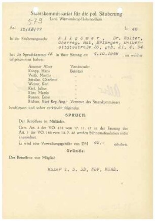Allgöwer, Walter, Dr.