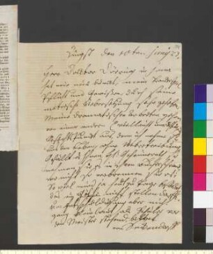 Brief von Seckendorff, Christian Adolf Freiherr von an Goethe, Johann Wolfgang von