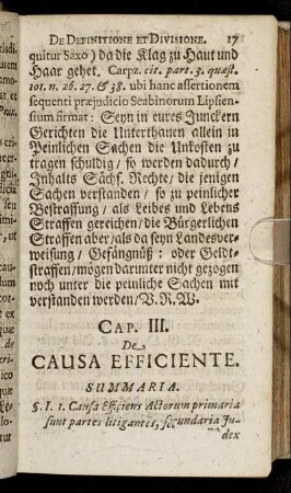 Cap. III. De Causa Efficiente.