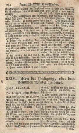 XXIV. Von der Heiligung oder dem christlichen Wandel überhaupt.