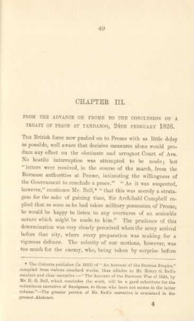 Chapter III. From the advance on Prome to the conclusion of a treaty of peace at Yandaboo, 24th February 1826