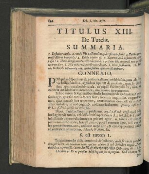 Titulus XIII. De tutelis.