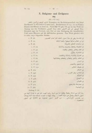 66-94, X. Religions- und Zivilgesetz (Nr. 105-128)