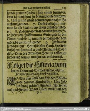 Historia ... vom bittern Leiden und Sterben unsern Herrn JEsu Christi ... der Aufferstehung Christi