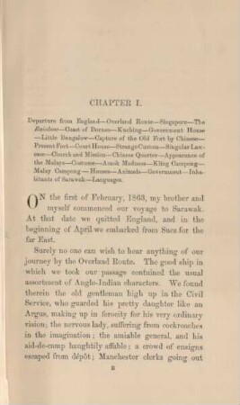 Chapter I. Departure from England ...