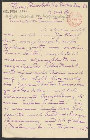 Brief an Emma Brandes : 17.05.1889