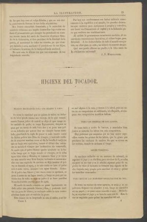 Higiene del tocador.