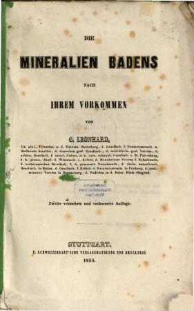 Die Mineralien-Badens