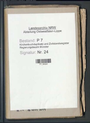 Kirchenbuchduplikat der katholischen Gemeinde Burgsteinfurt (GHT 1851-1874). (Gemeinde: Burgsteinfurt, katholische Gemeinde)