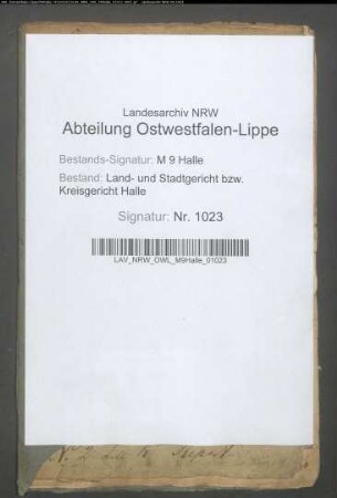 Erblegitimation des Kaufmanns Friedrich Wilhelm König zu Steinhagen