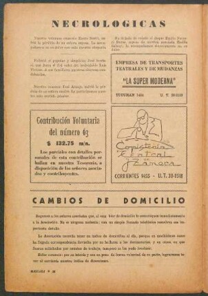 Cambios de domicilio