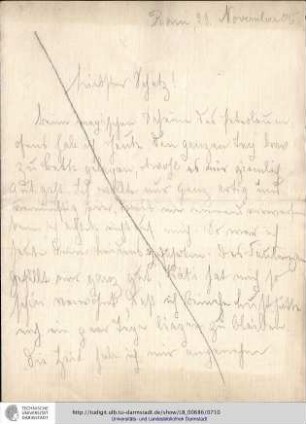 Brief vom 29.11.1905
