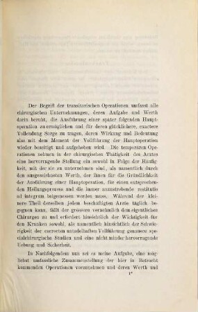 Werth der transitorischen Operationen : Inaug. Diss.