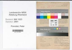 Entnazifizierung Peter Poncelet , geb. 24.01.1904 (Arbeiter)