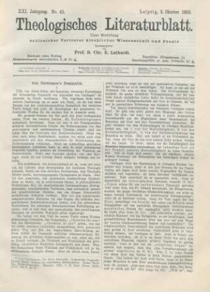 465-469 von Oettingen's Dogmatik