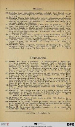 Philosophie (Nr. 402-420)