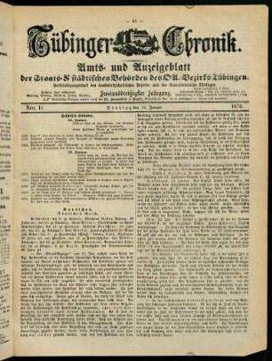 41-60, 16. Januar (Nro. 11) - 22. Januar (Nro. 15)