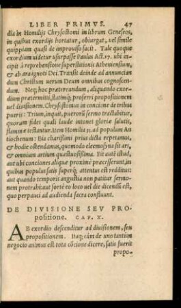 De Divisione Seu Propositione. Cap. X.