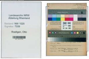 Entnazifizierung Otto Roeltgen , geb. 24.07.1906 (Kaufmann)