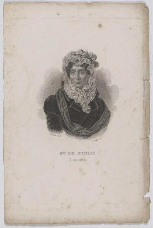 Bildnis der Stephanie Félicité de Genlis