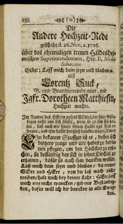 Die Andere Hochzeit-Rede ...