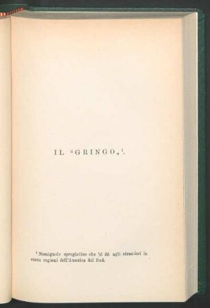 Il "gringo"