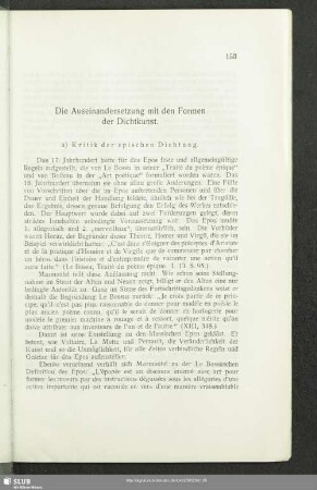 Die Auseinandersetzung mit den Formen der Dichtkunst