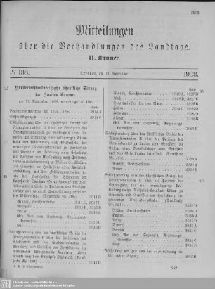 138. Sitzung