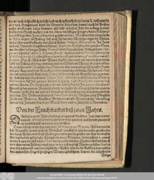 Von der Fruchtbarkeit deß 1608. Jahrs.