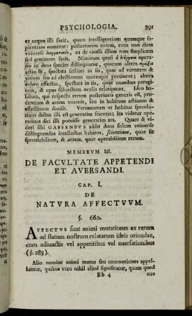 Cap. I. De Natura Affectuum