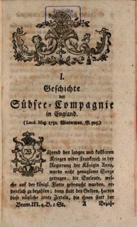 Bremisches Magazin zur Ausbreitung der Wissenschaften, Künste und Tugend. 4, 4. 1760