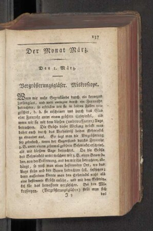 Der Monat März.
