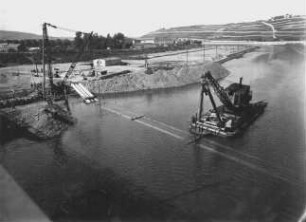 Baustelle Staustufe Würzburg/Main