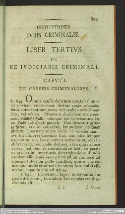 Liber Tertius, De Re Iudiciaria Criminali