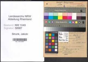 Entnazifizierung Jakob Strunk , geb. 21.03.1905 (Spediteur)