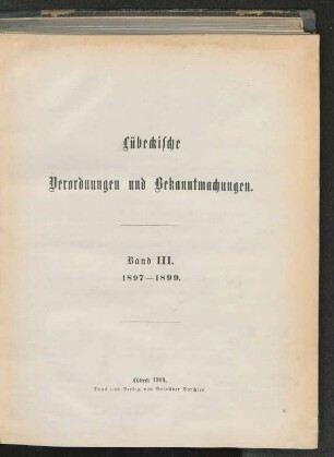 Bd. 3: 1897 - 1899