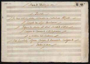 Quintette; vl (2), vla, vlc, cb; F-Dur; G 338; op.39,2