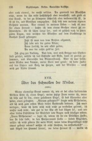XVII. Über das Schmollen der Weiber. (1823.)